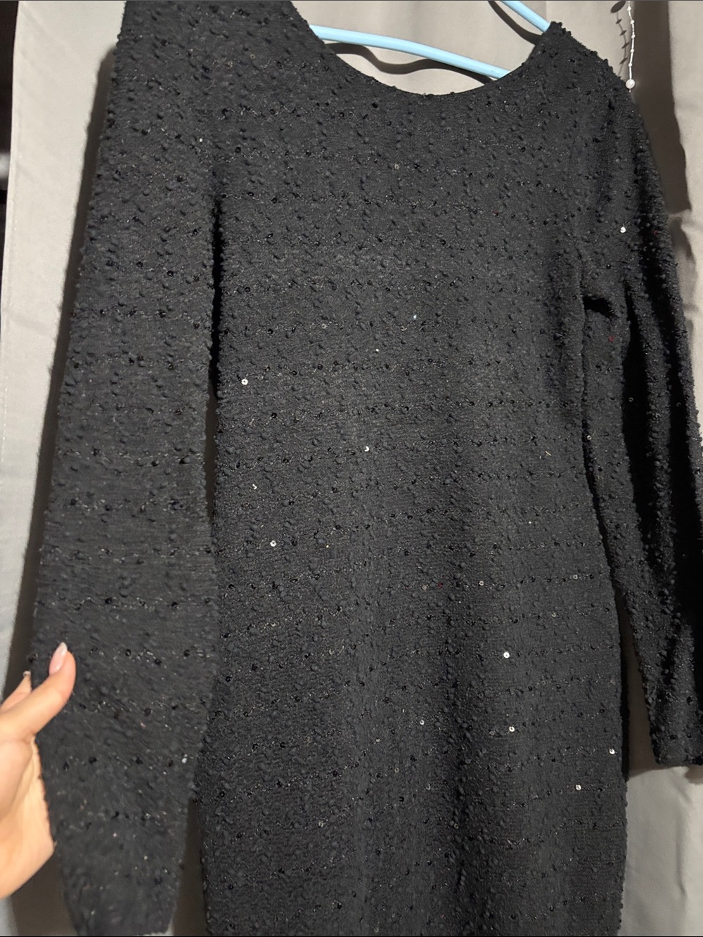 Jennifer Lopez sequin boucle sheath dress - Picture 2 of 4